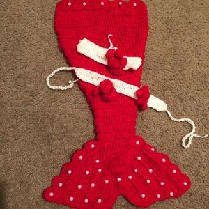 Baby girl mermaid photo outfit